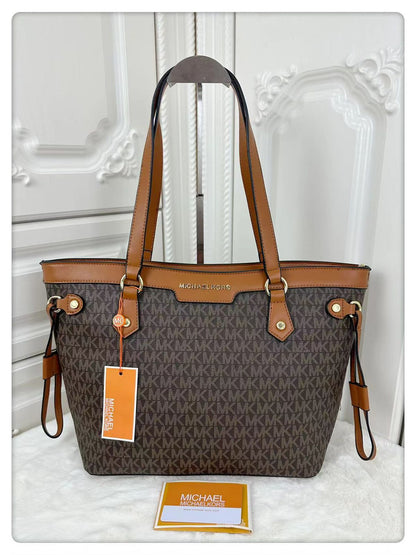 Micheal Kors Meduim Sized Neverfull Zipper Tote Bag