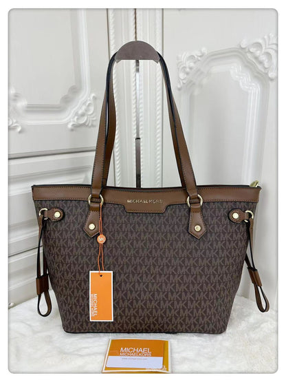 Micheal Kors Meduim Sized Neverfull Zipper Tote Bag