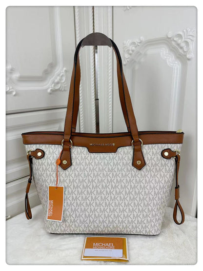 Micheal Kors Meduim Sized Neverfull Zipper Tote Bag