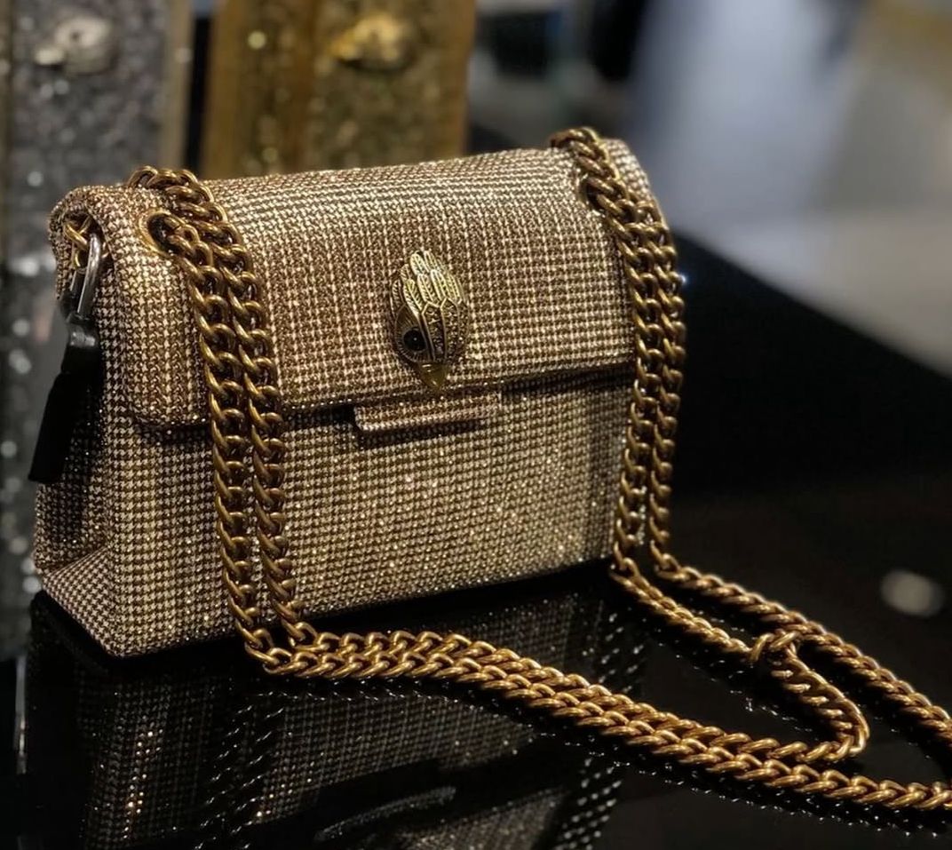 Kurt Geiger Kensington Small Studded Embellished Shoulder Bag