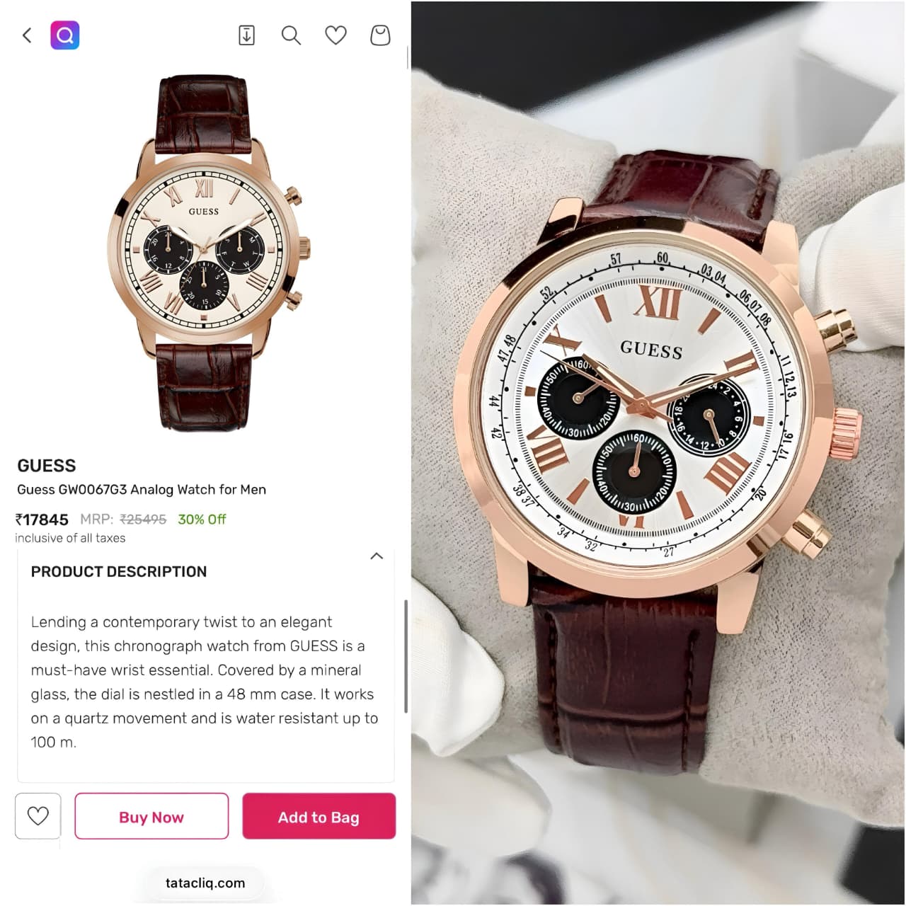 Guess Premium Horizon Collection detailed with Perfection