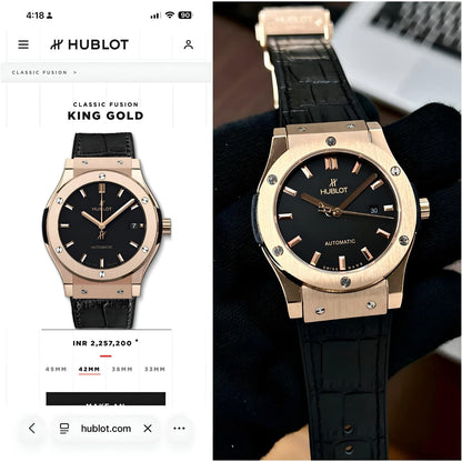 Hublot Classic Fusion King Gold Original Model Series Now Available