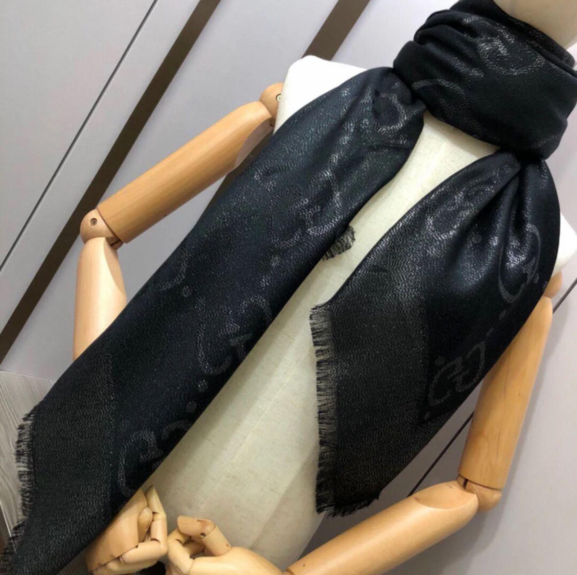 Gucci So Shine Shimmery Square Stoles