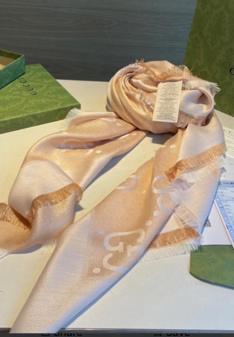 Gucci So Shine Shimmery Square Stoles