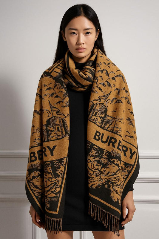 Burberry Most Awaited Reversible Rabbit Fur Winter Stole