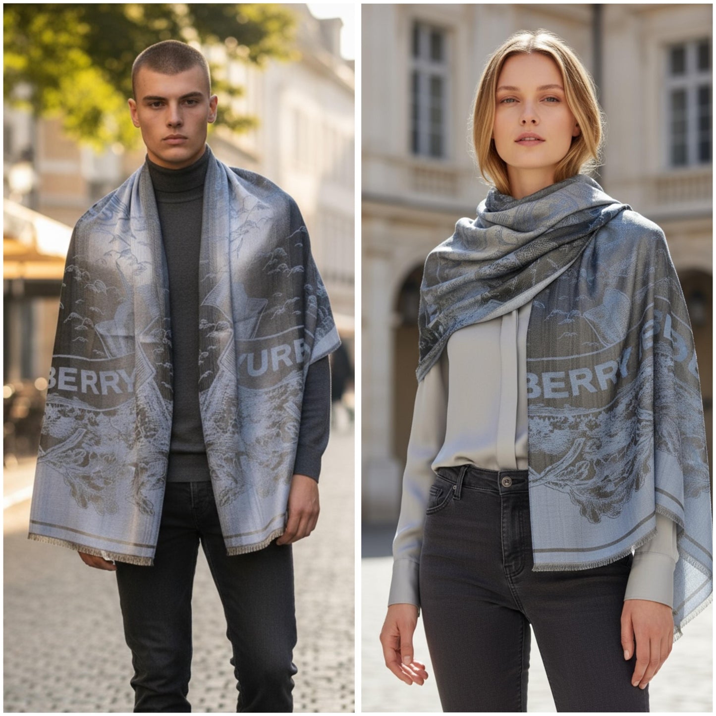 Burberry Semi Woollen Stoles