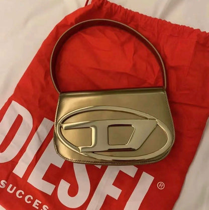 Diesel Metallic Chrome Shoulder Bag