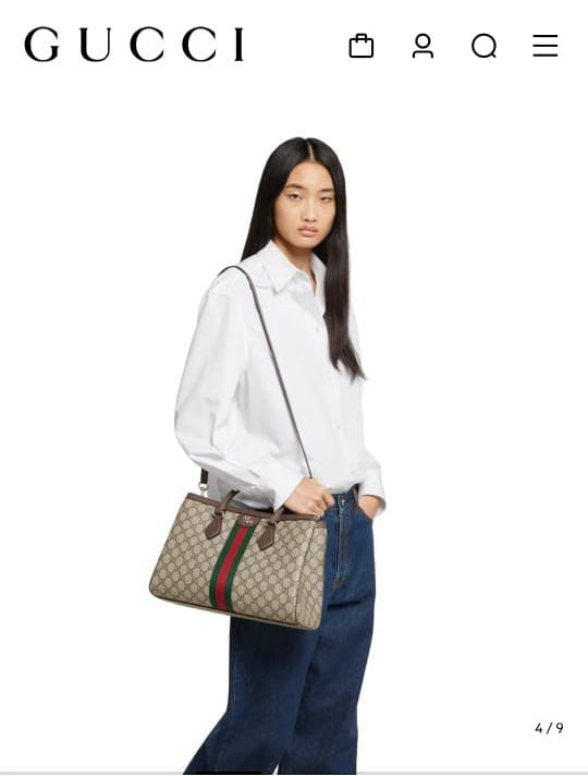 Gucci Ophidia Handbag With Key Charm