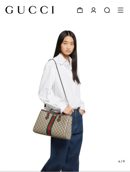 Gucci Ophidia Handbag With Key Charm