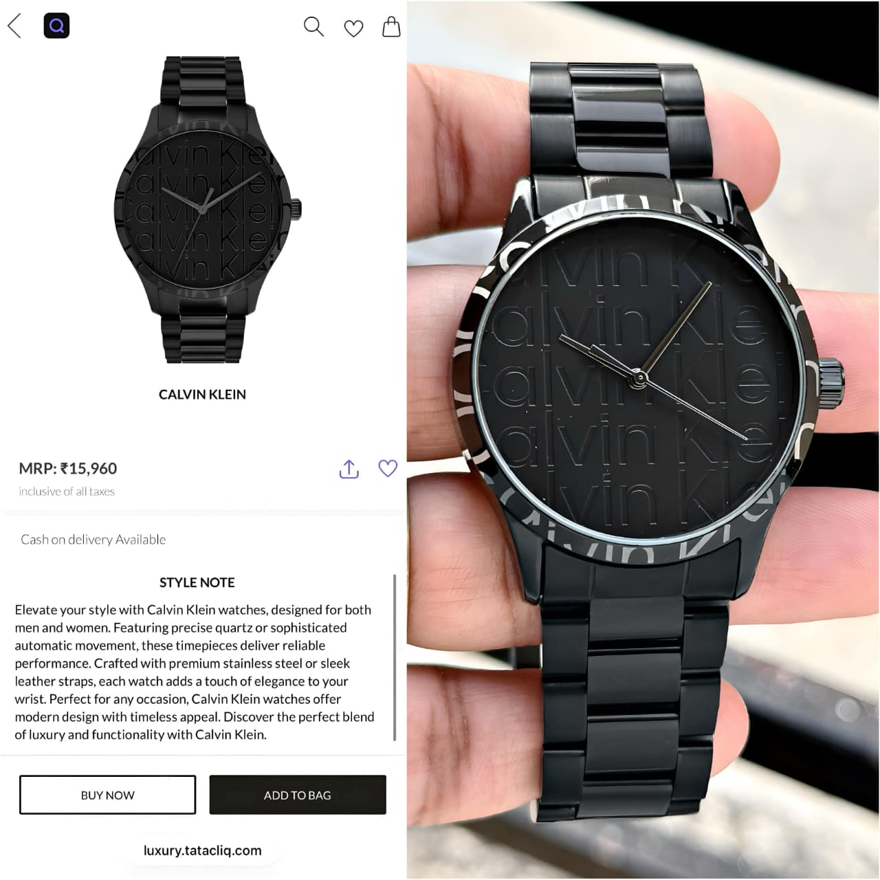 Calvin Klein Iconic Timepiece Original Model Series Now Available