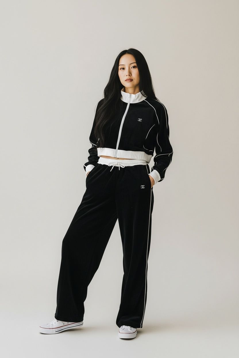 Chanel Black Tracksuit