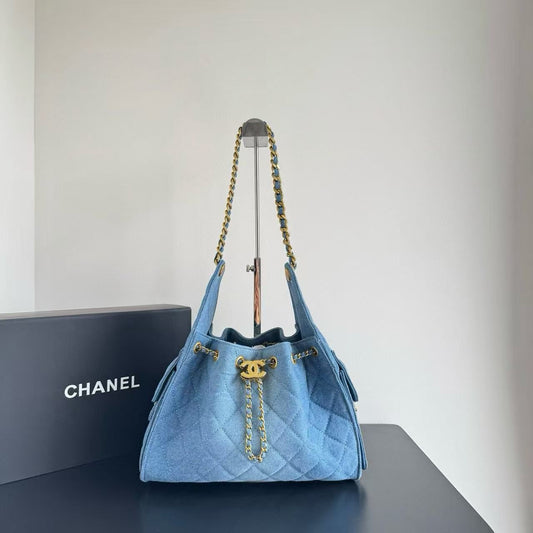 Chanel Classic Iconic 25 S Denim Hobo