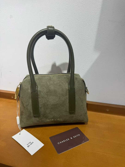 Charels & Keith Deyna Suede And Regular Bowling Bag