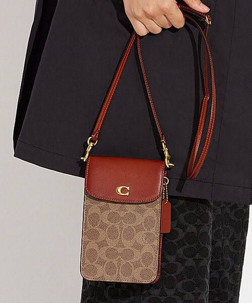 Coach Pebble Leather Mobile Sling Bag