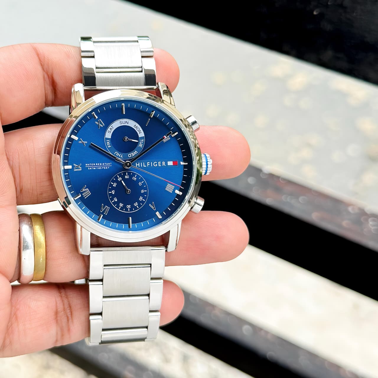 Tommy Hilfiger Premium Hard Case Leather watch