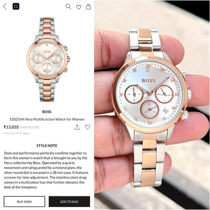 Hugo boss Women's Hera Original Model Series Now Available