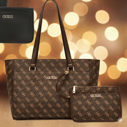 Guess Cocoa Delphine Tote Bag
