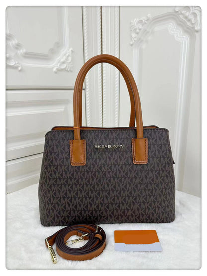 M K-O-R-S BOSTON HANDBAG WITH MULTIPLE POCKETS