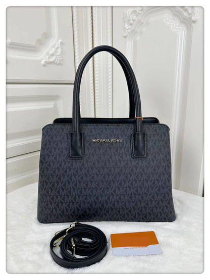 M K-O-R-S BOSTON HANDBAG WITH MULTIPLE POCKETS