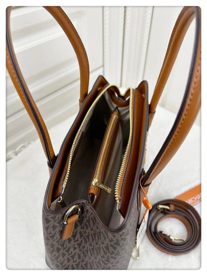 M K-O-R-S BOSTON HANDBAG WITH MULTIPLE POCKETS