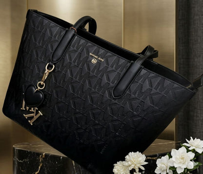 M K-O-R-S CITY TOTE WITH TASSLE