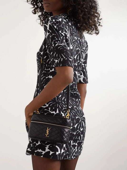 Y-S-L GABY VANITY SMALL TOP HANDLE BAG WITH LONG STRAP