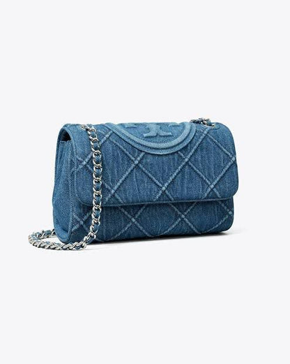 TO-RY BUR-CH FLEMING SOFT DENIM SATCHEL SERIES