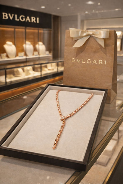 Bvl-gari Snake Necklace — Super High Quality