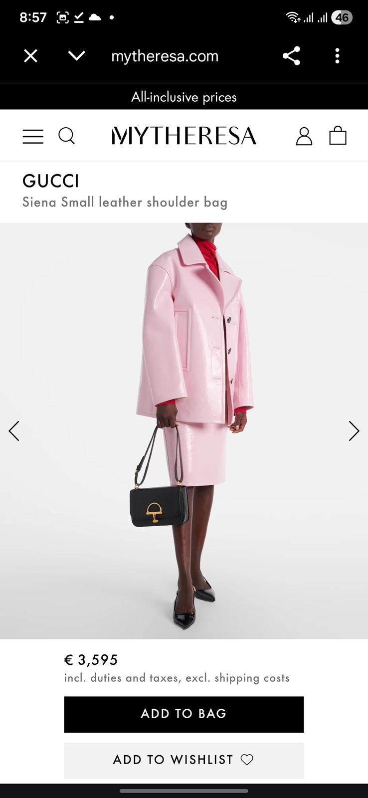 G-U-CC-I SIENA SMALL CROSSBODY BAG