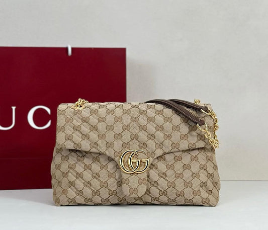 G-U-CC-I MARMONT SIGNATURE CANVAS BAG