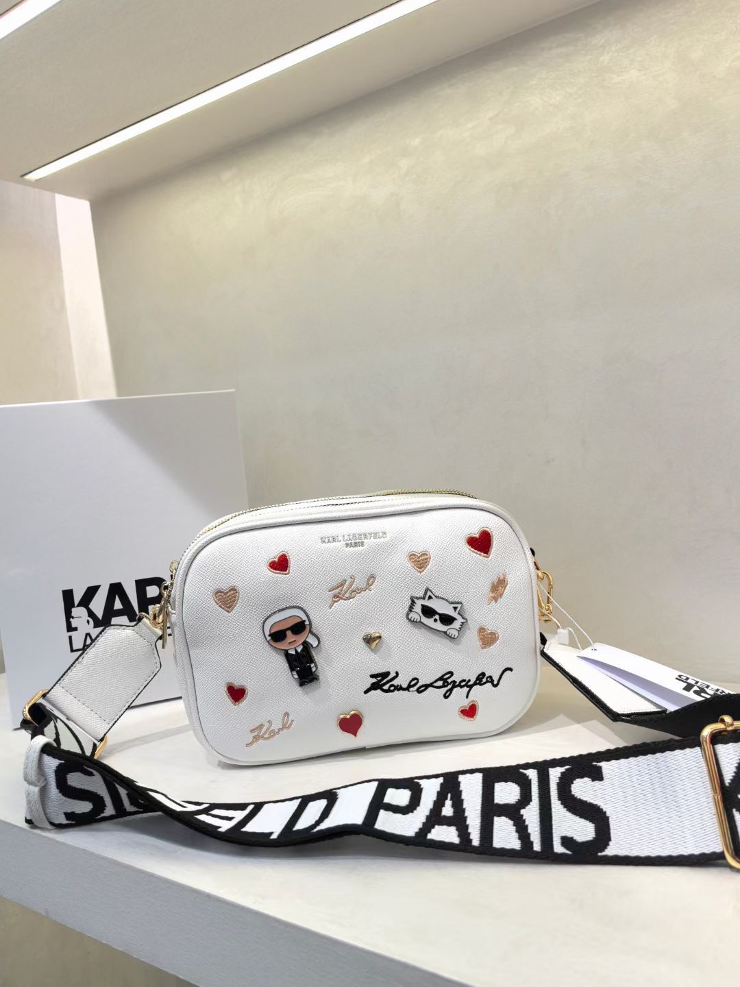 KARL INITIALS CAMERA BAG