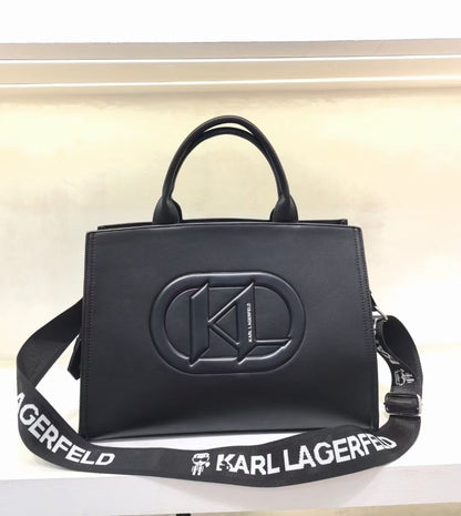 KARL LAGERFELD KMONOGRAM PATCH STYLE MEDIUM SIZES HANDBAG