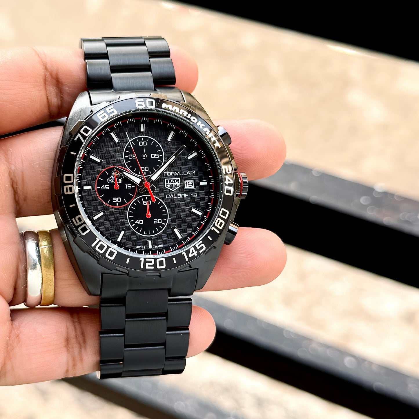 Tag Heuer Calibre 16 Mariokart Edition detailed with Perfection