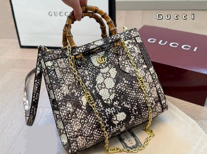 Gucci GG Diana Python Premium Tote Bag