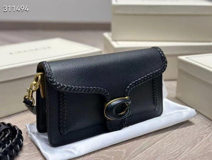 Coach Tabby Braided Leather Quality Shoulder Bag