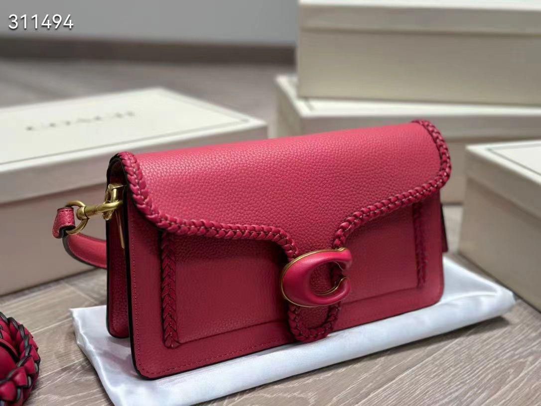 Coach Tabby Braided Leather Quality Shoulder Bag