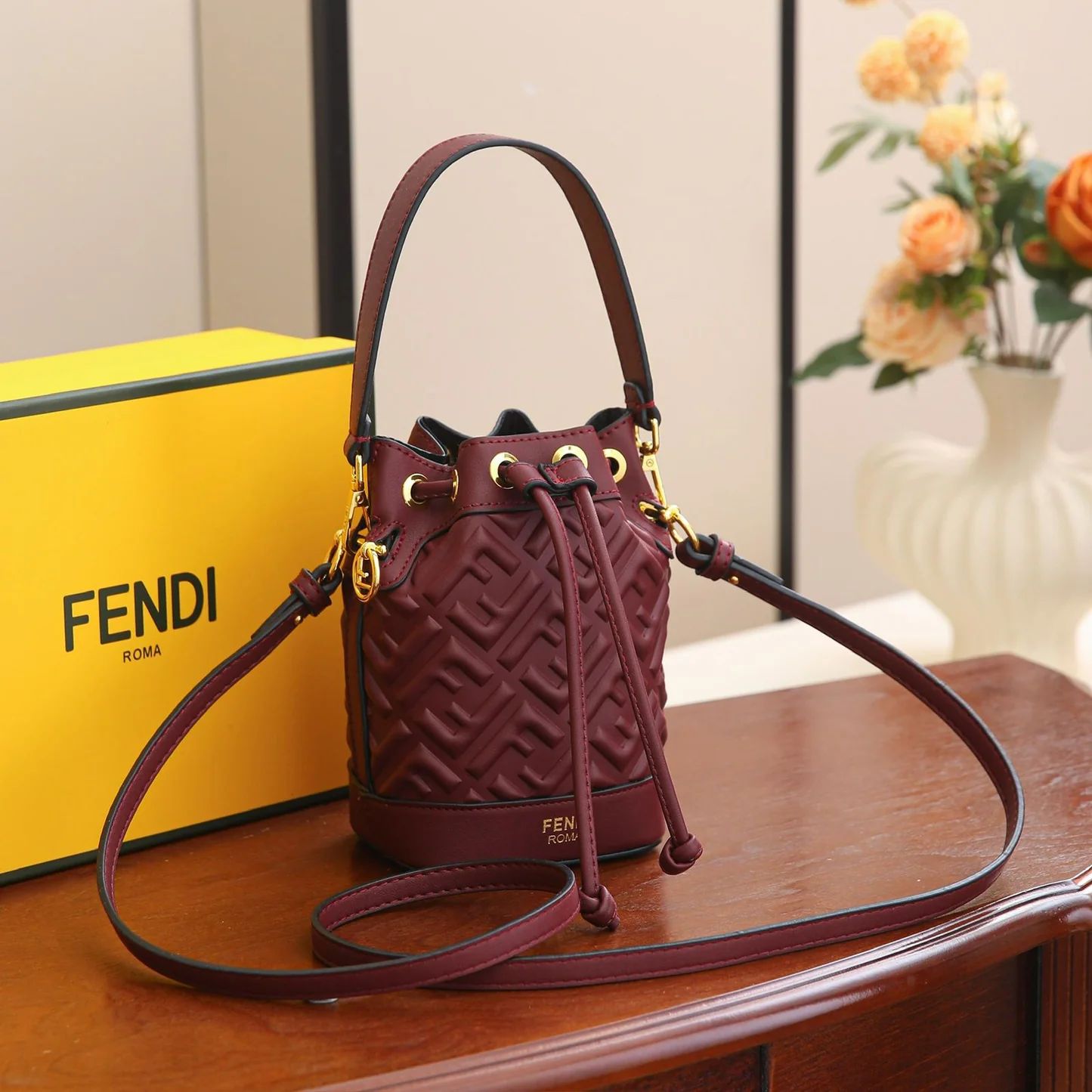 Fendi Zucca Small Bucket Bag