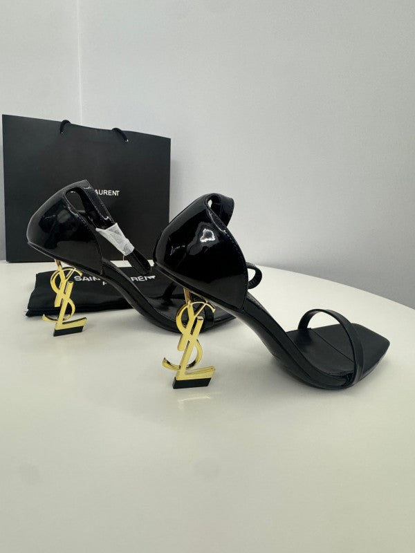 YSL Saint Laurent Opyum Heels- Black Gold