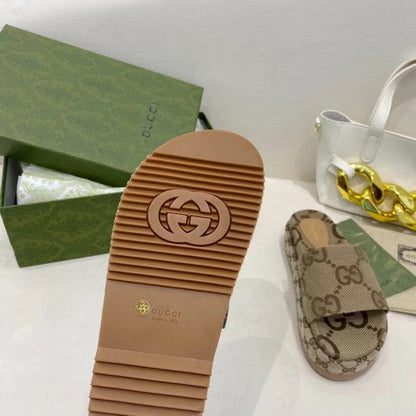 Gucci GG Marmont Platform Slide Sandal