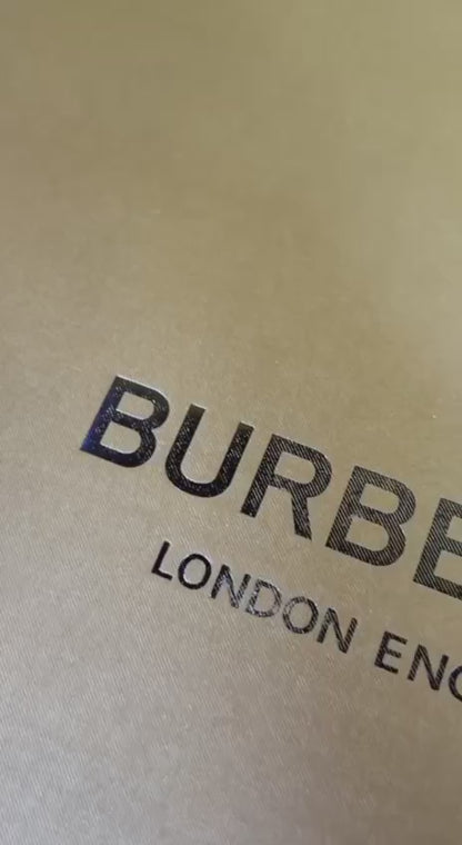 Burberry Two-tone Canvas and Leather Pocket Bag With OG Box & Dust Bag