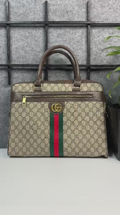 Gucci GG Supreme Ophidia Laptop Bag With Dust Bag