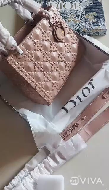 LADY DIOR DIAMOND MOTIF DIOR BAG