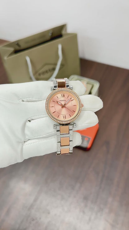 Fossil Women's Peach Collection Watch