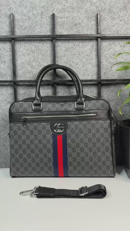 Gucci GG Supreme Ophidia Laptop Bag With Dust Bag