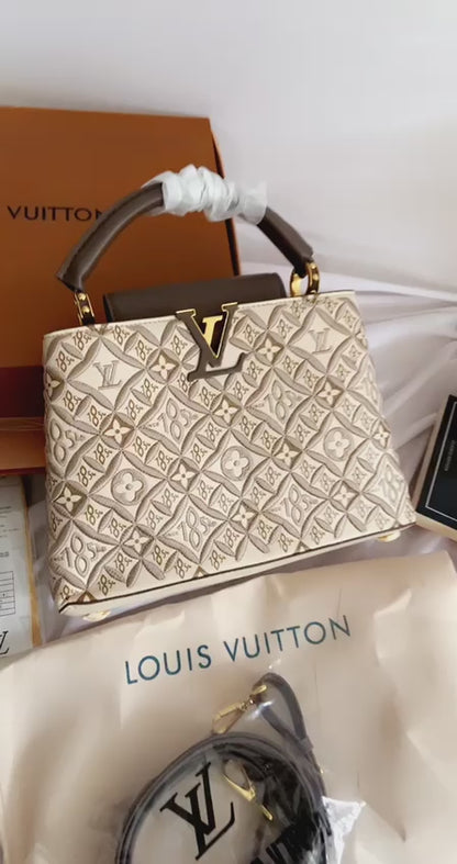 Louis Vuitton Capucines Jacquard