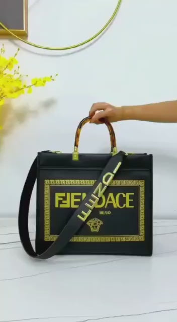 FENDI FENDACE SUNSHINE TOTE BAGS